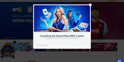 Prévia do site de BK8