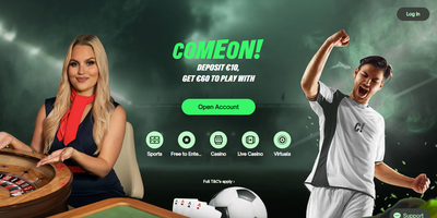 Aperçu du site ComeOn!
