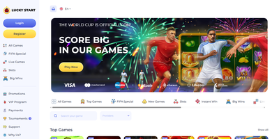 معاينة LuckyStart للموقع