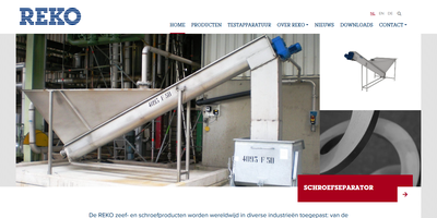 Prévia do site de Reko