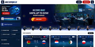 Scored websted forhåndsvisning