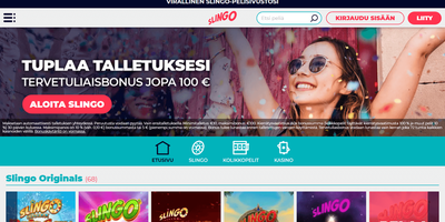 Slingo のサイトプレビュー