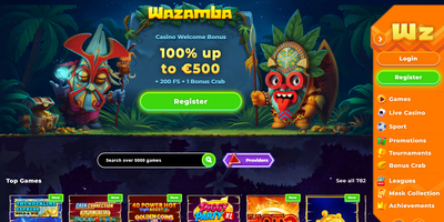 Превью сайта Wazamba