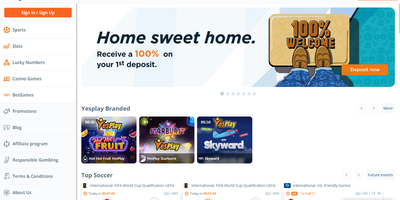 YesPlay のサイトプレビュー